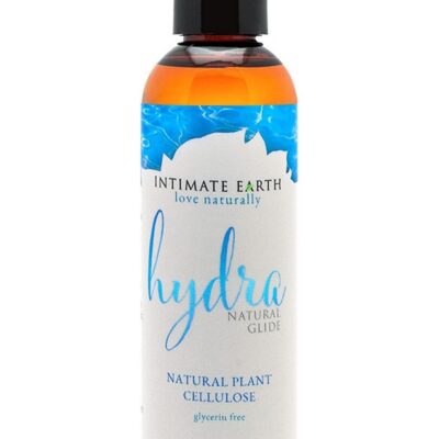 Intimate Earth Hydra 60ml water based personal glide in clear formula by Intimate Earth