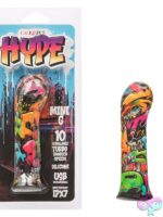 Compact multi-color silicone g-spot vibrator by California Exotic Novelties shown against a clean neutral background