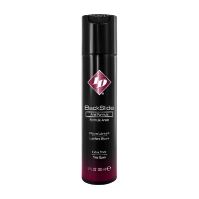 ID Backslide Silicone Lubricant by I.D. Lubricants — thick cushiony anal lubricant with clove and spilanthes extracts