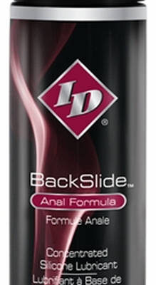 Silicone lubricant for anal sex — ID Backslide 8.5oz by I.D. Lubricants, front bottle view
