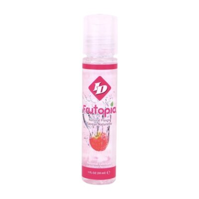 Natural Flavor Raspberry Lubricant ID Frutopia by I.D. Lubricants 1 oz pink bottle