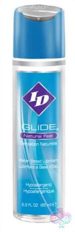 ID Glide personal lubricant 2.2 oz bottle by I.D. Lubricants — water-based and hypoallergenic