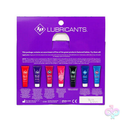 I.D. Lubricants Sex Toys - ID Sensual Lubricants 5 Pack Assorted Sampler