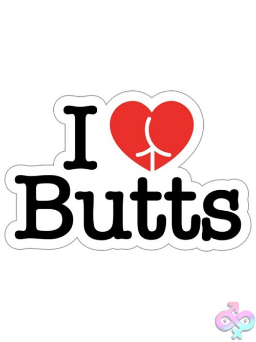 I Love Butts Enamel Lapel Pin – Pink - Image 2