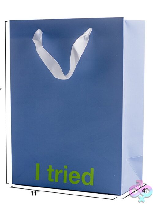 I Tried Color Gift Bag – Blue - Image 3
