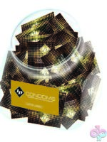 144-count jar of ID Extra Large lubricated clear latex condoms by Id Lube
