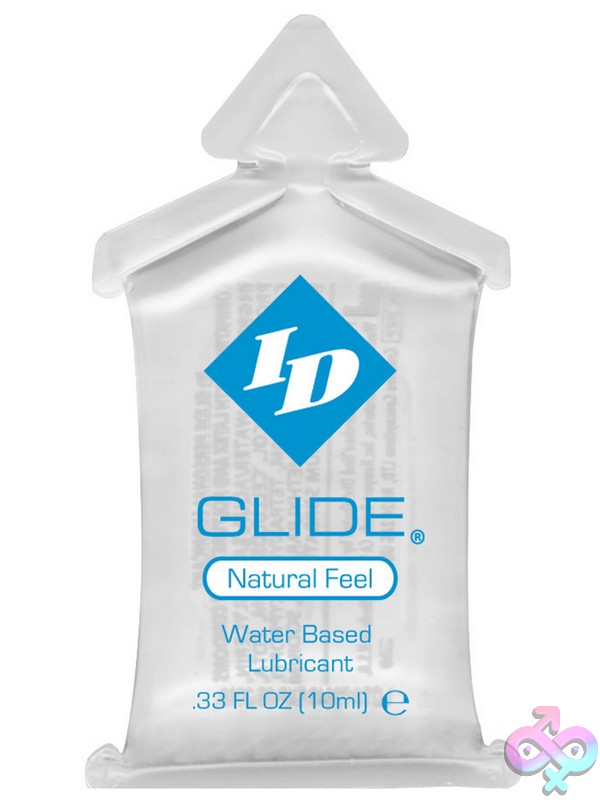 Discreet-Toys-Id-Glide-10Ml-Pillow-Bag-144Ct-Nu-Iddglpb0 144-Count Bulk Box Of Id Glide Clear Water-Based Lubricant 10Ml Pillow Packets By Id Lube