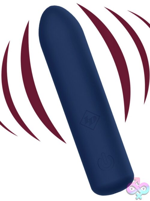 Id Make Me Quiver Silicone Bullet Massager – Blue - Image 3
