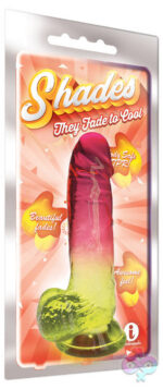 Icon Brands Sex Toys - Shades - 8 Inch Gradient Dong - Pink and Yellow