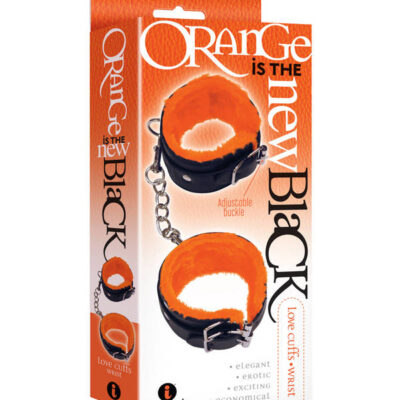 Icon Brands Sex Toys - The 9's Orange Is the New Black Love Cuffs Wrist - Black
