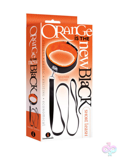 Icon Brands Sex Toys - The 9's Orange Is the New Black Short Leash -  Black