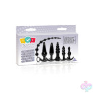 Icon Brands Sex Toys - The 9's Try-Curious Anal Plug Kit - Black