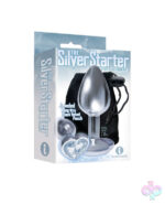 Icon Brands Sex Toys - The 9's the Silver Starter Heart Bejeweled Stainless Steel Plug - Diamond