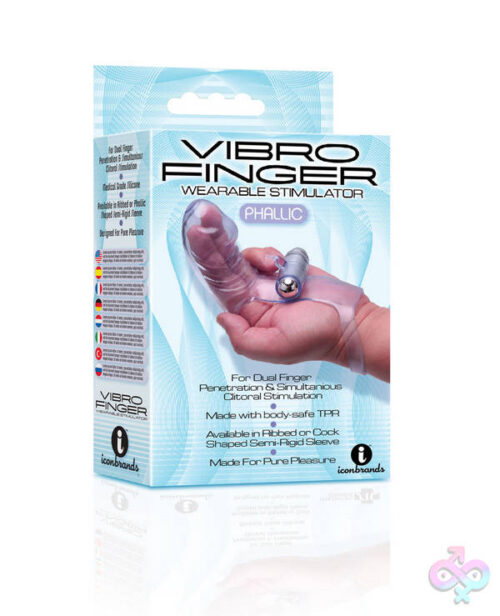 Icon Brands Sex Toys - Vibro Finger Wearable Stimulator - Purple