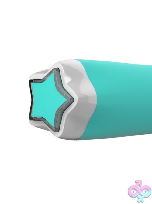 Iconic Charm Classic Travel Size Vibrator Aqua - Image 2