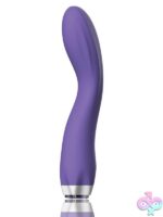 Flexible violet g-spot wand vibrator with LED one-touch control by Iconic