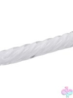 In A Twist Glass Vibrator – White - Image 3