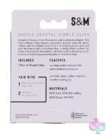 Indica Crystal Nipple Clips - Green