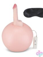 Inflatable Ride-On Ball with Vibrating Dildo – Pink - Image 2
