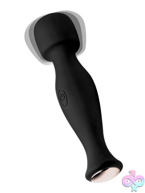 Inmi Mighty Pleaser Powerful 10X Silicone Wand Massager – Black - Image 2