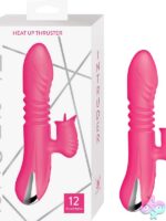 Intruder Heat Up Thruster dual-action warming rabbit vibrator in pink and purple