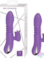 Intruder Heat Up Thruster dual-action warming rabbit vibrator in pink and purple
