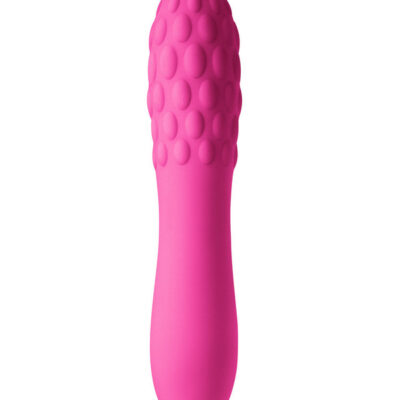 Inya Rita Pink Mini Wand Vibrator by nsnovelties — rechargeable silicone clitoral stimulator