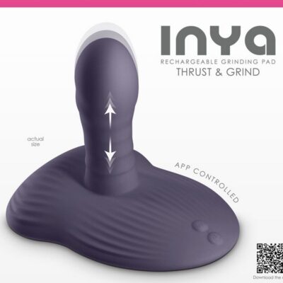 Inya Thrust & Grind hands-free grinding pad in gray body-safe silicone by Ns Novelties