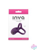 Inya Valiant vibrating cock and ball ring in purple silicone by Ns Novelties