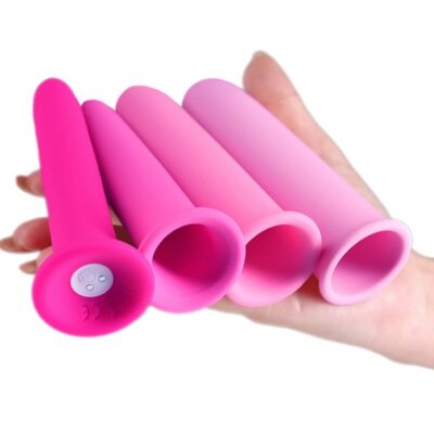 vibrating dilator set Inya Vibrating Gliders Pink by NS Novelties