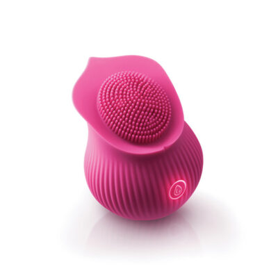 Inya the Bloom pink rechargeable silicone clitoral vibrator by nsnovelties