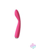 Svakom Iris spoon-shaped dual-stimulation silicone vibrator in plum red by Svakom