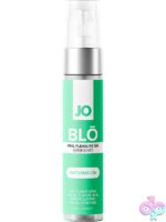 Watermelon oral pleasure gel JO BLO 1 oz by System JO — clear cooling flavored gel for couples