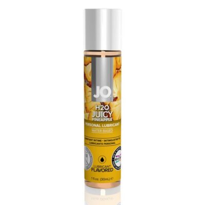 Juicy Pineapple flavored water-based lubricant 1 oz bottle by System Jo