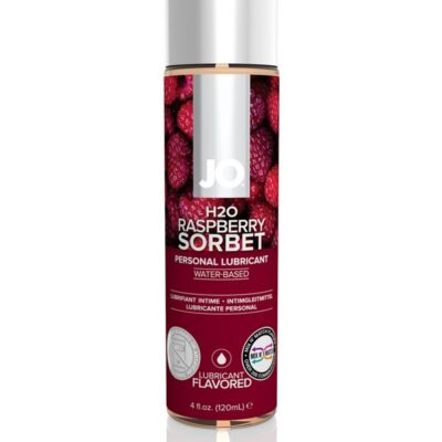 JO H2O Raspberry Sorbet 4 oz water-based flavored lubricant by System Jo