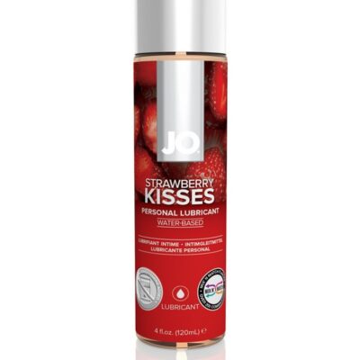 JO H2O Flavored Personal Lubricant Strawberry Kiss 4 oz bottle by System Jo