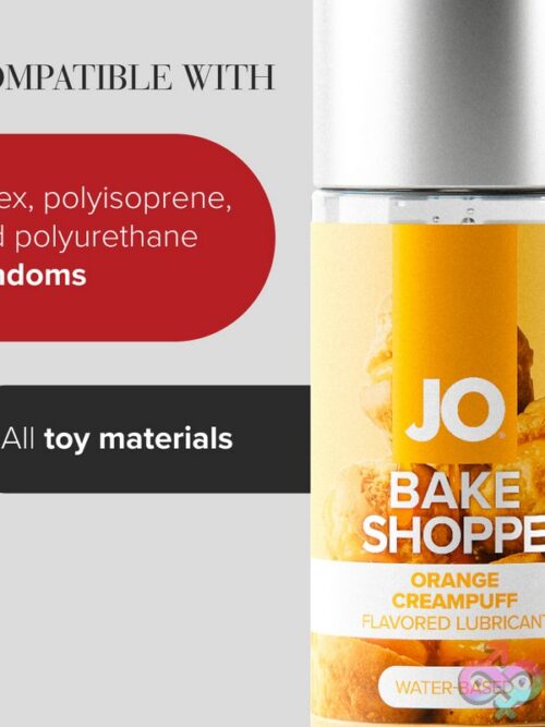 Jo Bake Shoppe Orange Creampuff Flavored Lubricant 2 Oz - Image 2