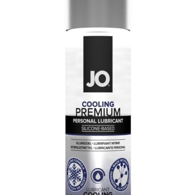 2 oz clear cooling silicone personal lubricant bottle by System Jo