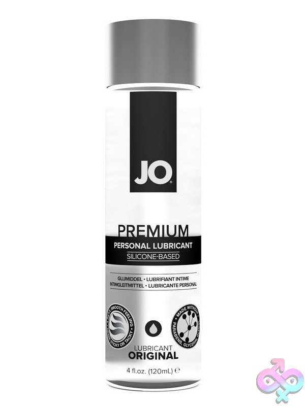 Discreet-Toys-Jo-Premium-Lubricant-Original-4-Oz-Nu-Jo40005 Clear 4 Oz Pharmaceutical-Grade Silicone Personal Lubricant By System Jo