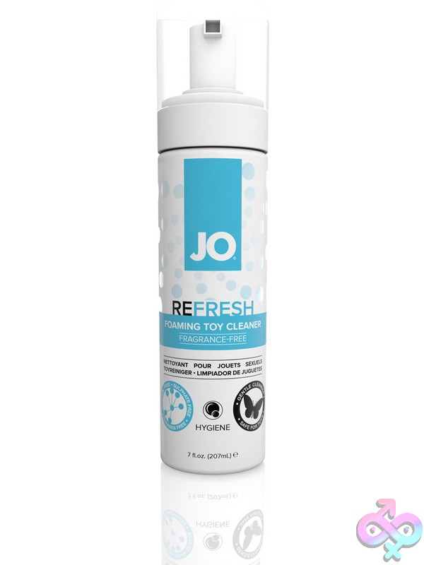Discreet-Toys-Jo-Refresh-Foaming-Toy-Cleaner-7-Oz-Nu-Jo40200 Jo Refresh Foaming Toy Cleaner 7 Oz White Bottle By System Jo