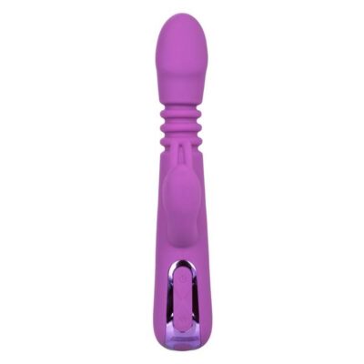 Jack Rabbit Elite Thrusting Rabbit in purple by CalExotics — dual-motor rabbit vibrator with clitoral stimulator