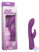 Jack Rabbit Elite Warming Rabbit in purple silicone by California Exotic Novelties