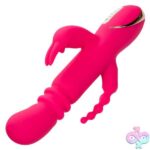 Jack Rabbit Signature Heated Silicone Triple Fantasy Rabbit - Pink - Image 7
