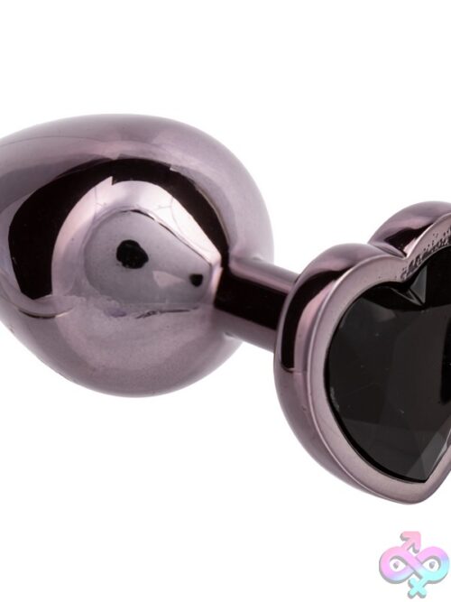 Jewel Large Black Diamond Heart Plug - Image 2