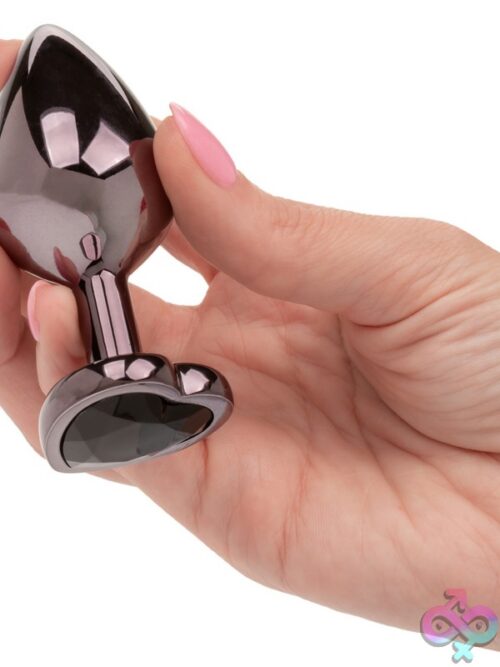 Jewel Large Black Diamond Heart Plug - Image 3