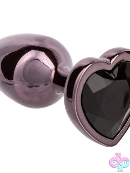 Jewel Small Black Diamond Heart Plug - Image 2