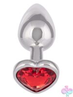 Jewel Heart Plug with Ruby Gem Accent – Small - Image 2