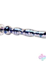 Jewels Wand Glass Dildo in Blue by Playboy Pleasure - Image 2