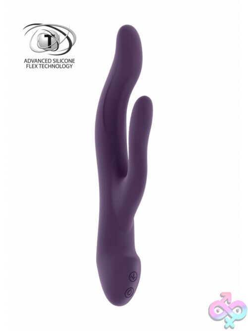 Keira Rabbit Couples Vibrator In Purple By Shots Toys - Image 2