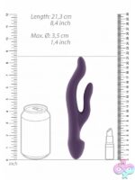 Keira Rabbit Couples Vibrator in Purple by Shots Toys - Image 3